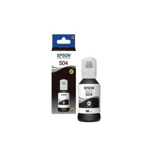 Epson Botella de Tinta EcoTank T504 Negro